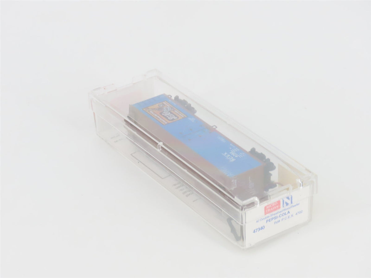 N Scale Micro-Trains MTL 47340 PCEX Pepsi-Cola 40&#39; Wood Reefer #4702