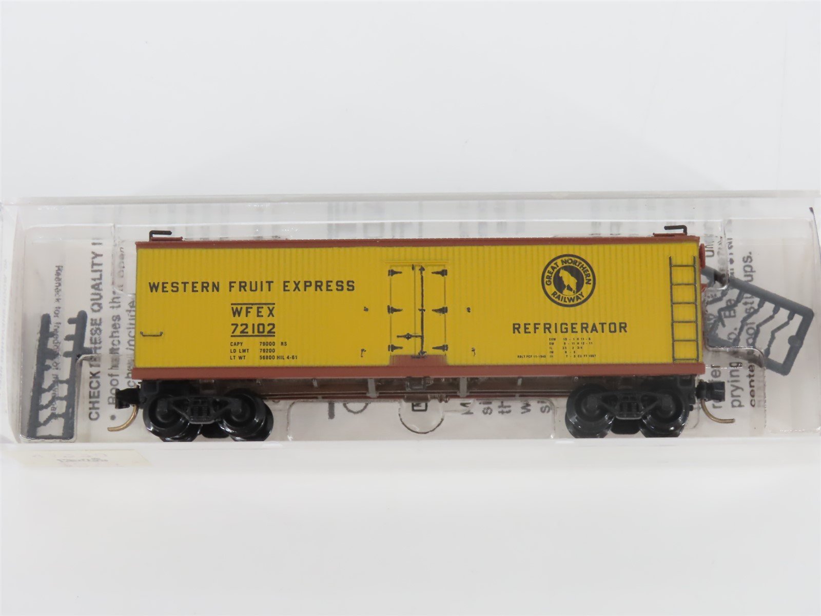 N Scale Kadee Micro-Trains MTL 47330 WFEX GN Great Northern 40' Reefer #72102
