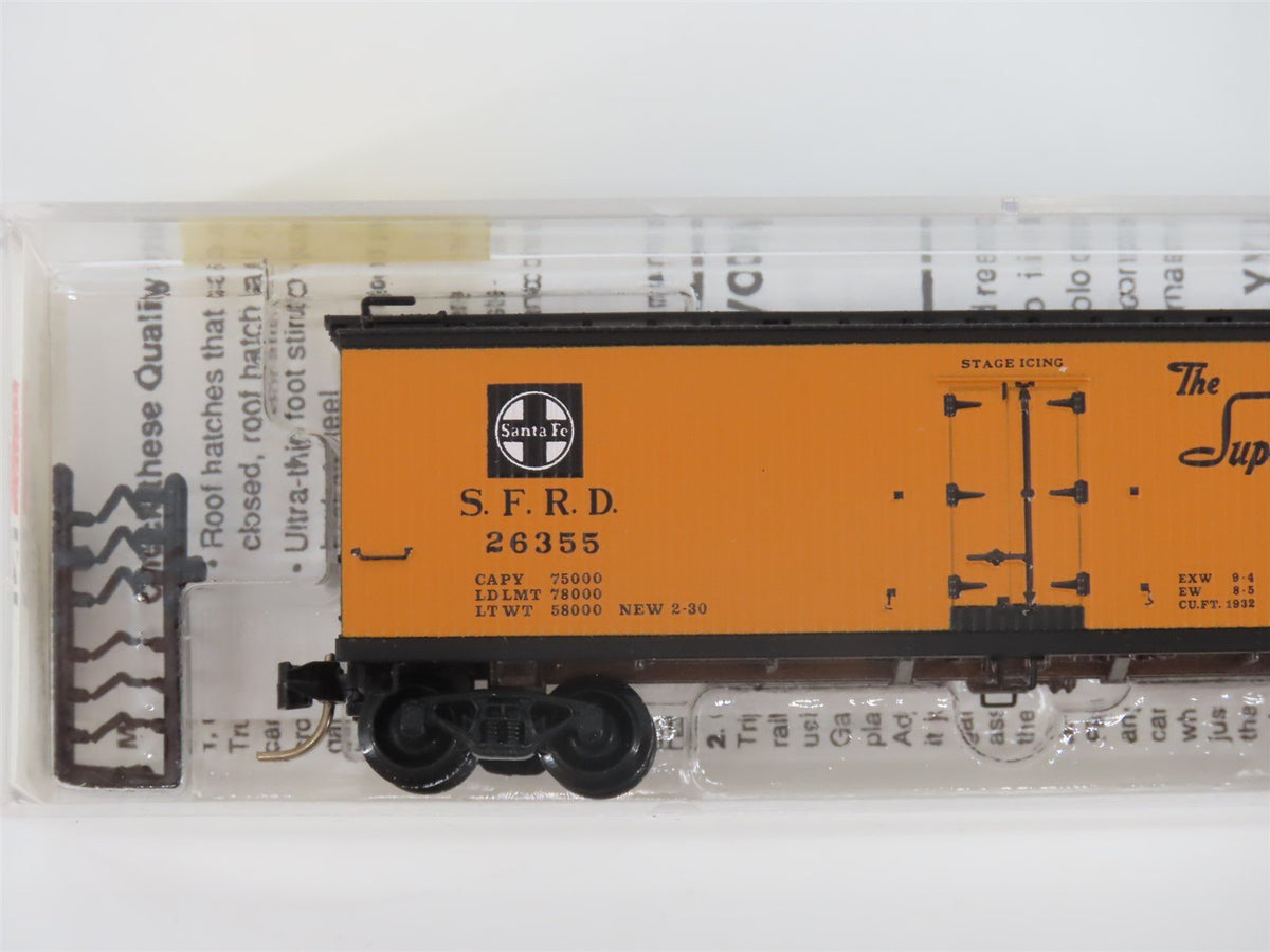 N Micro-Trains MTL 47250 SFRD Santa Fe &quot;Chief California&quot; 40&#39; Wood Reefer #26355