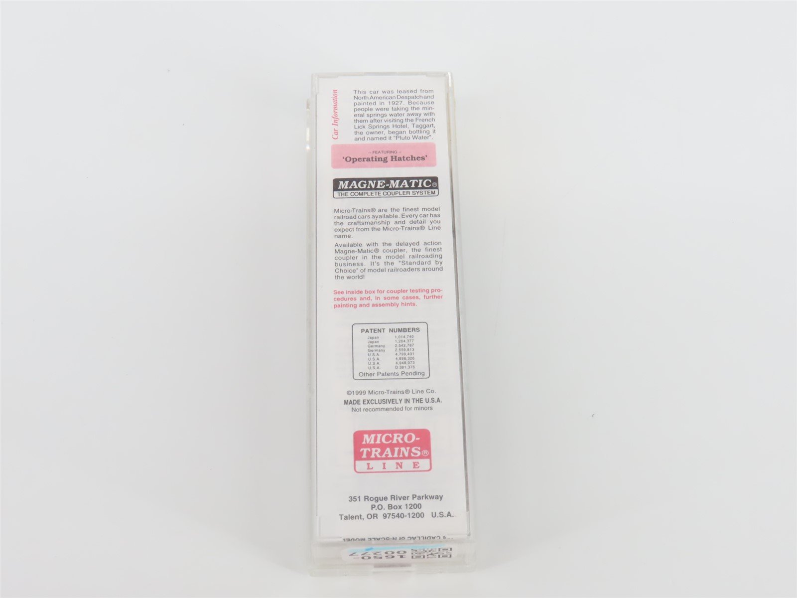 N Scale Micro-Trains MTL 49490 NADX Pluto Water 40' Wood Reefer #2688