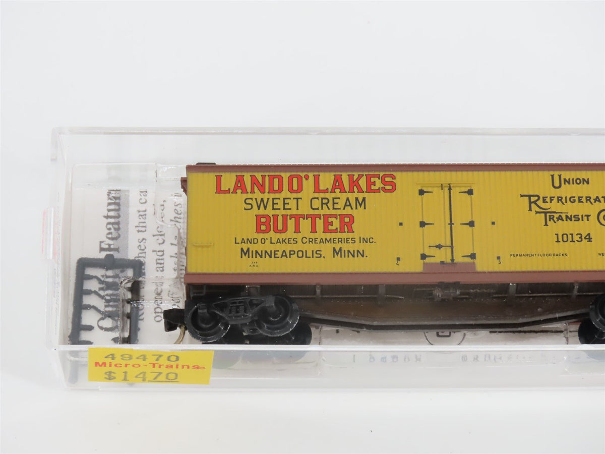 N Scale Micro-Trains MTL 49470 URTC Land O&#39; Lakes 40&#39; Wood Reefer #10134