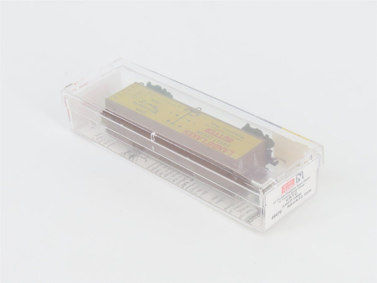 N Scale Micro-Trains MTL 49470 URTC Land O&#39; Lakes 40&#39; Wood Reefer #10134