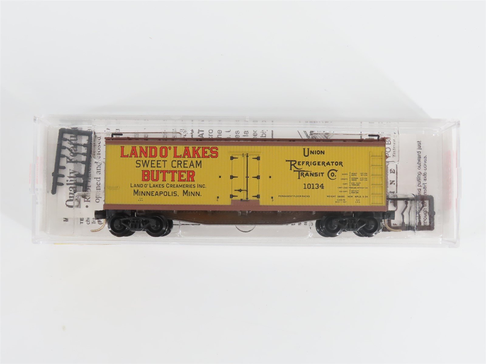 N Scale Micro-Trains MTL 49470 URTC Land O' Lakes 40' Wood Reefer #10134