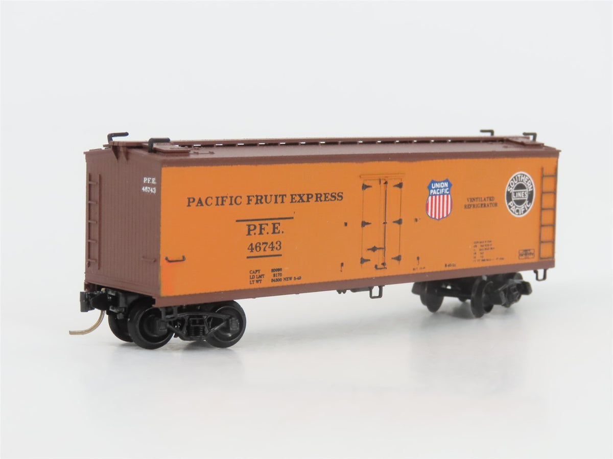 N Micro-Trains MTL Al&#39;s Kustom SP UP PFE Pacific Fruit Express Reefer #46743