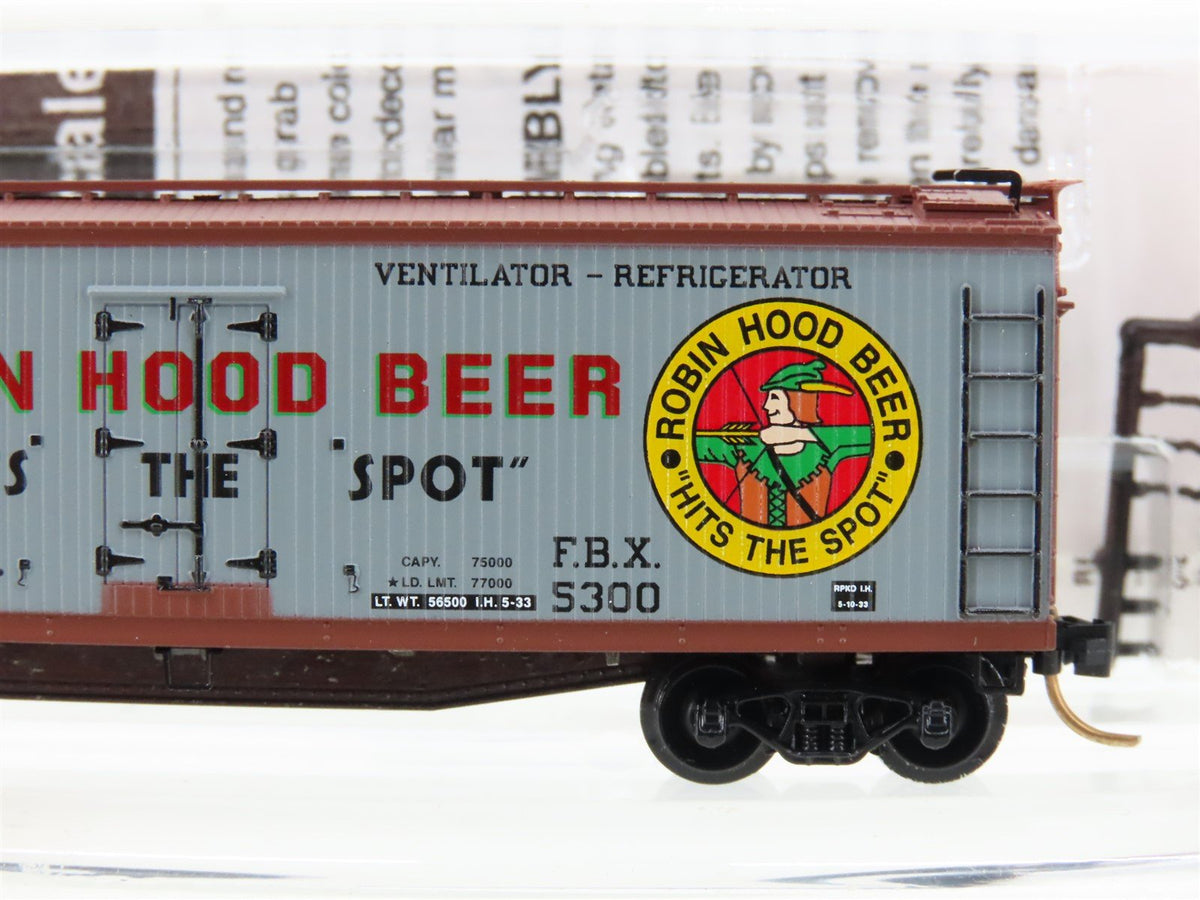 N Scale Micro-Trains MTL 49450 FBX Robin Hood Beer 40&#39; Wood Reefer #5300