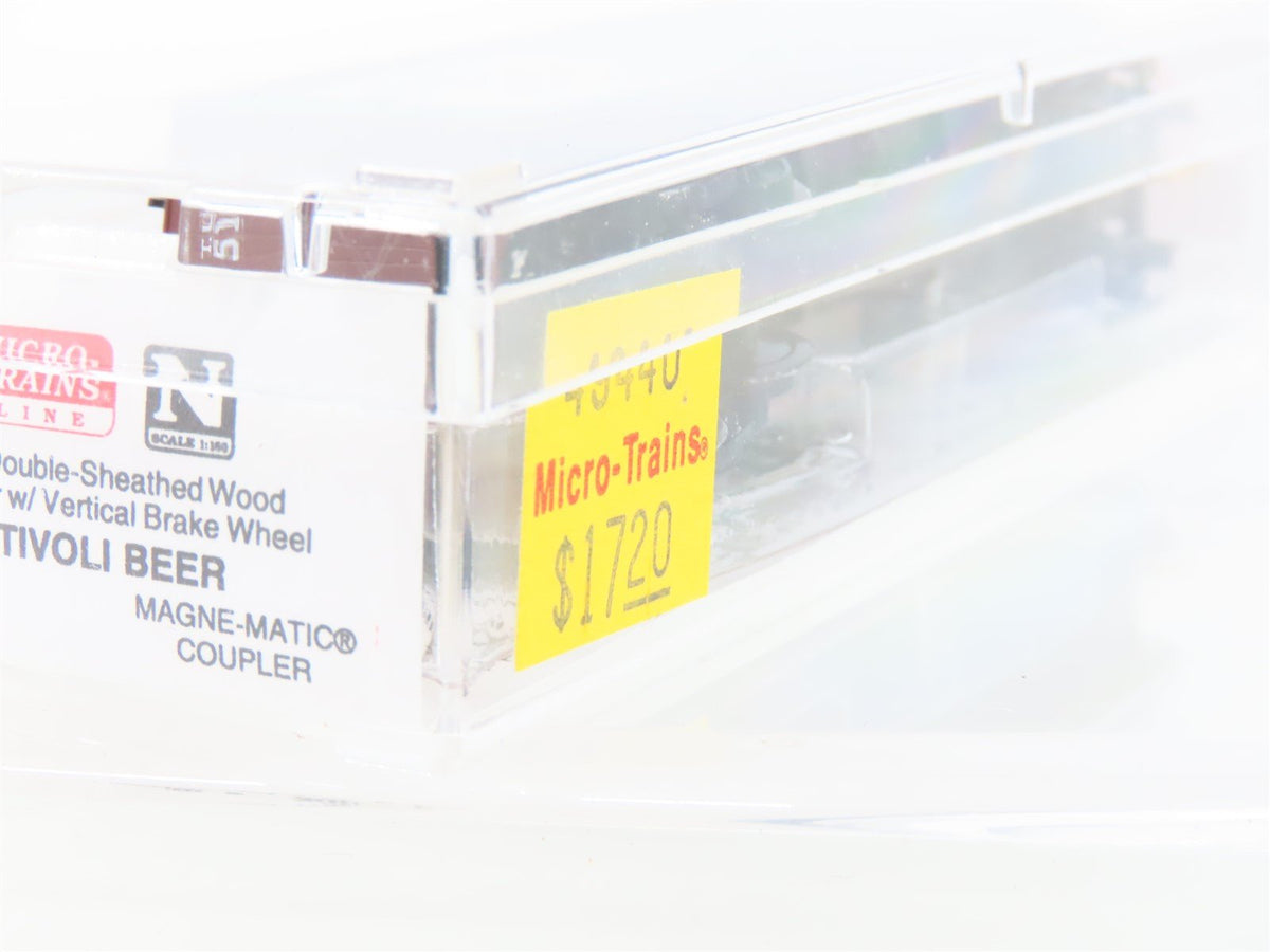 N Micro-Trains MTL 49440 TUX Tivoli Beer 40&#39; Double-Sheathed Wood Reefer #5100