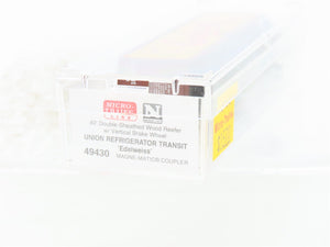 N Scale Micro-Trains MTL 49430 URT Edelweiss Beer 40' Wood Reefer #18301