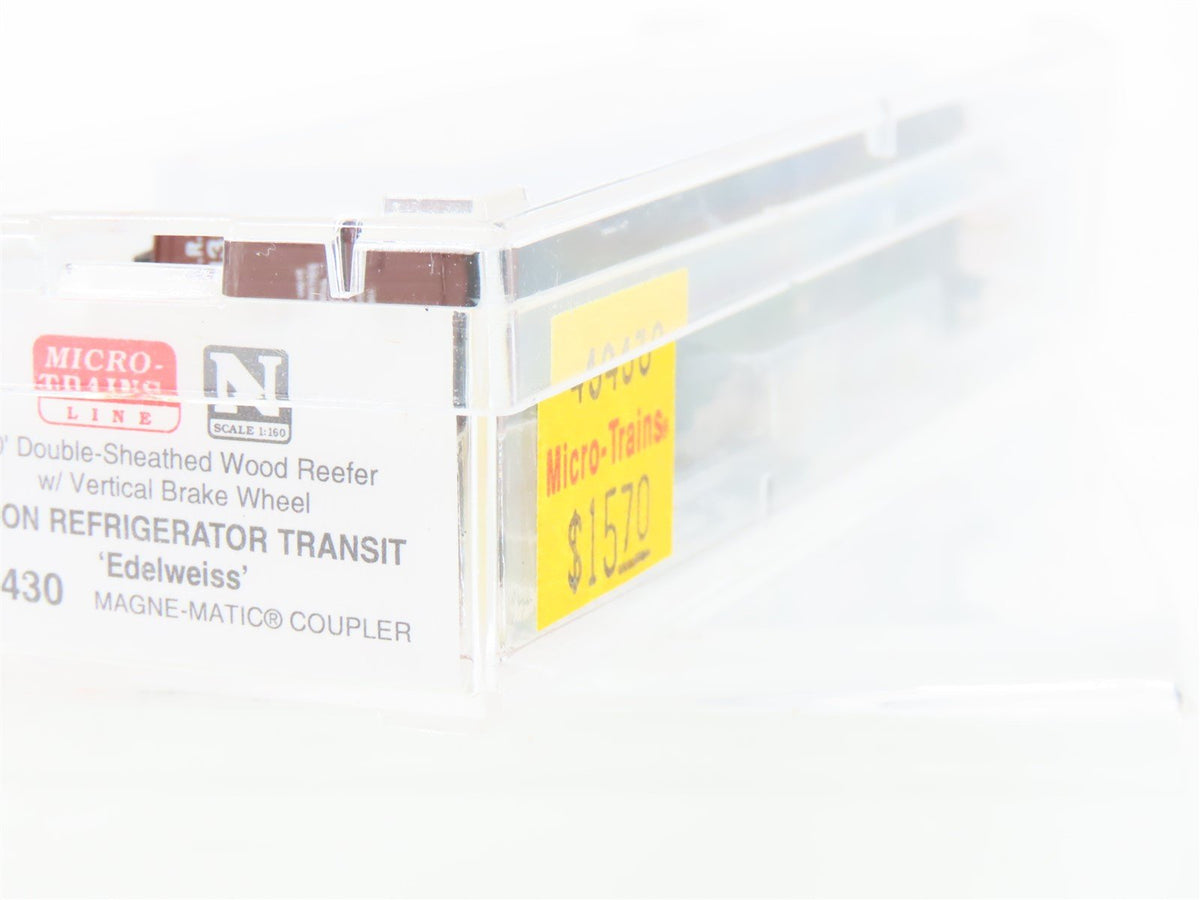 N Scale Micro-Trains MTL 49430 URT Edelweiss Beer 40&#39; Wood Reefer #18301