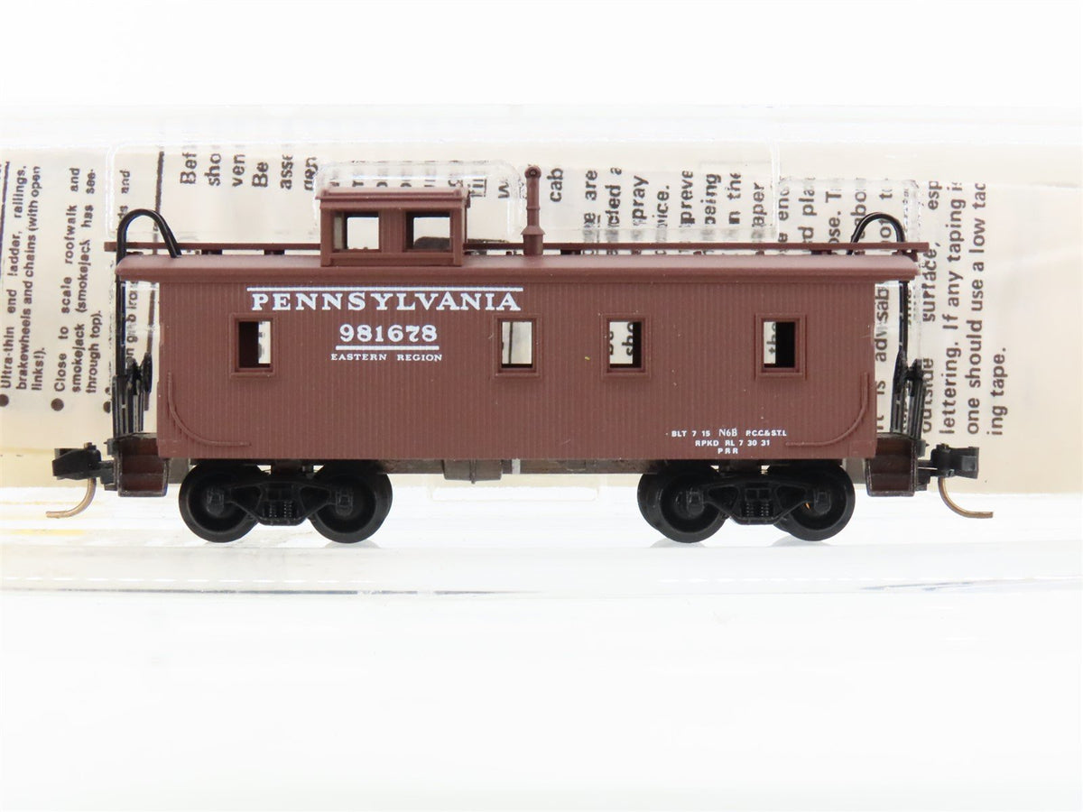 N Micro-Trains MTL 51160 PRR Pennsylvania 34&#39; Offset Cupola Wood Caboose #981678