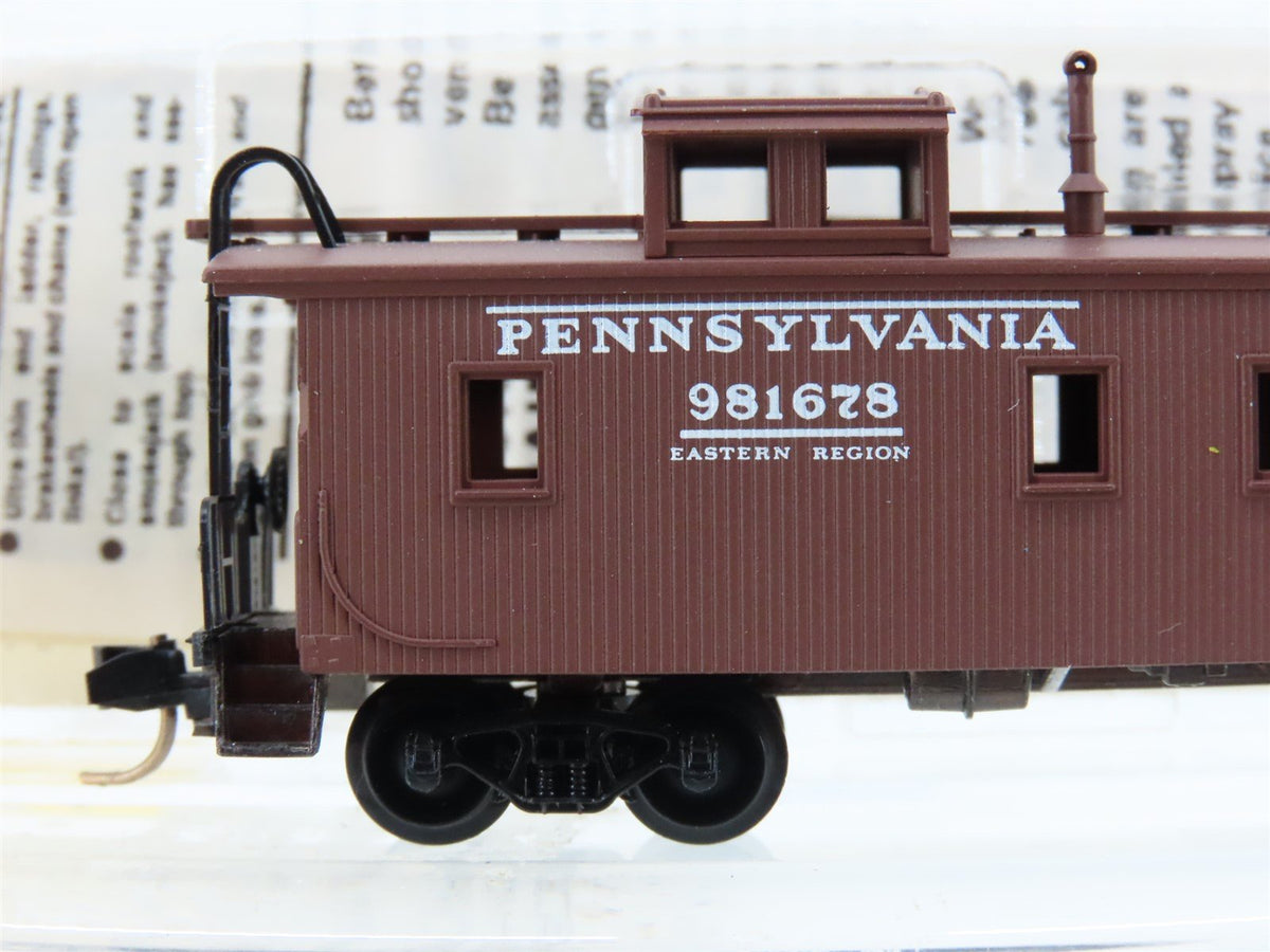 N Micro-Trains MTL 51160 PRR Pennsylvania 34&#39; Offset Cupola Wood Caboose #981678