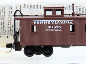 N Micro-Trains MTL 51160 PRR Pennsylvania 34' Offset Cupola Wood Caboose #981678