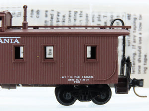 N Micro-Trains MTL 51160 PRR Pennsylvania 34' Offset Cupola Wood Caboose #981678