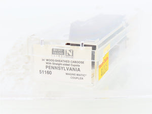 N Micro-Trains MTL 51160 PRR Pennsylvania 34' Offset Cupola Wood Caboose #981678
