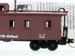 N Micro-Trains MTL 51050 NP Northern Pacific Offset Cupola Wood Caboose #1638