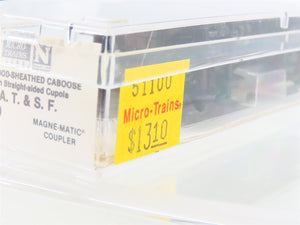 N Micro-Trains MTL 51100 ATSF Santa Fe 34' Offset Cupola Wood Caboose #1203