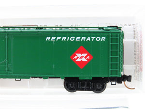 N Micro-Trains MTL 52020 REX REA Express 52' Riveted Steel Express Reefer #7215