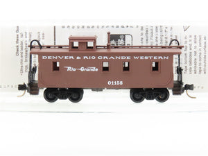 N Micro-Trains MTL 50110 D&RGW Rio Grande 34' Offset Cupola Wood Caboose #01158