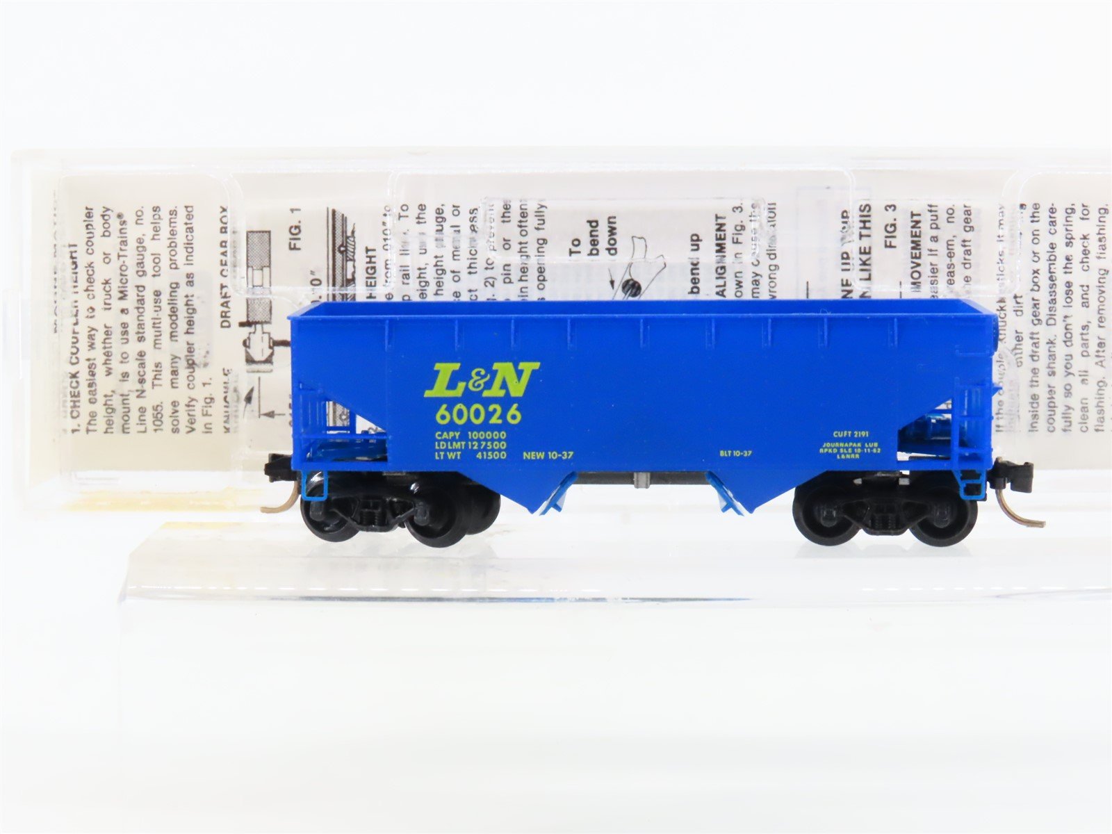 N Micro-Trains MTL 55070 L&N Louisville & Nashville 33' 2-Bay Hopper #60026