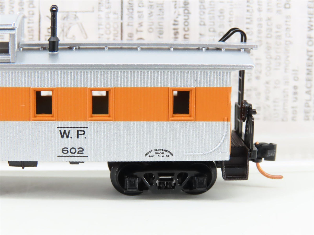 N Micro-Trains MTL 51220 WP Western Pacific 34&#39; Offset Cupola Wood Caboose #602