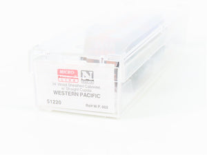 N Micro-Trains MTL 51220 WP Western Pacific 34' Offset Cupola Wood Caboose #602