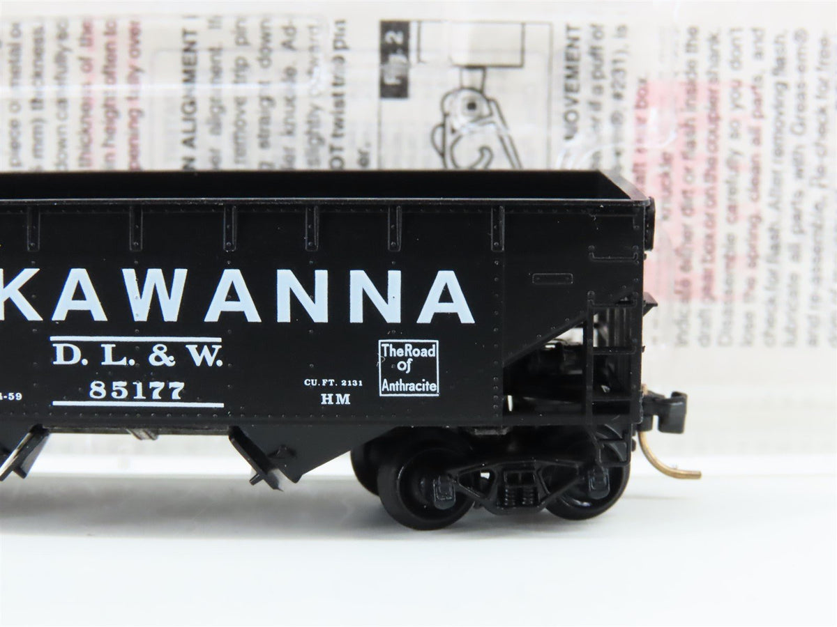 N Scale Micro-Trains MTL 55360 DL&amp;W Lackawanna 33&#39; 2-Bay Hopper #85177