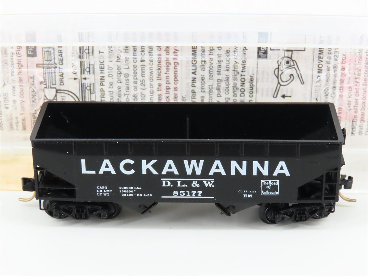 N Scale Micro-Trains MTL 55360 DL&amp;W Lackawanna 33&#39; 2-Bay Hopper #85177