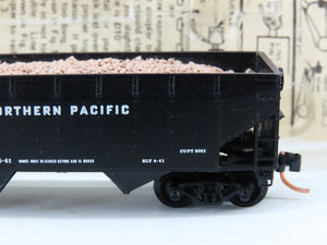 N Kadee Micro-Trains MTL 55080 NP Northern Pacific 2-Bay Hopper #70352 w/ Load