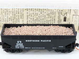 N Kadee Micro-Trains MTL 55080 NP Northern Pacific 2-Bay Hopper #70352 w/ Load