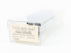 N Kadee Micro-Trains MTL 55080 NP Northern Pacific 2-Bay Hopper #70352 w/ Load
