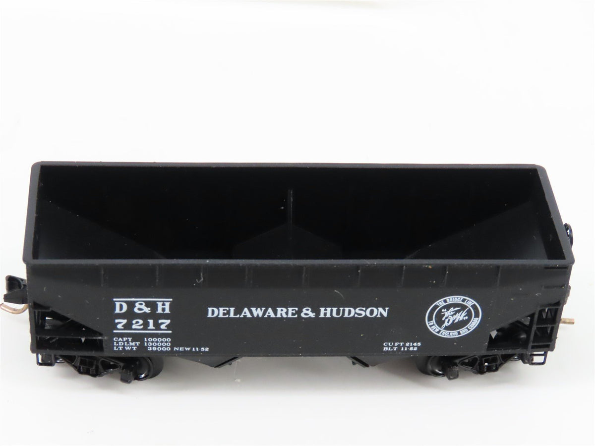 N Micro-Trains MTL 55170 D&amp;H Delaware &amp; Hudson &quot;Bridge Line&quot; 2-Bay Hopper #7217
