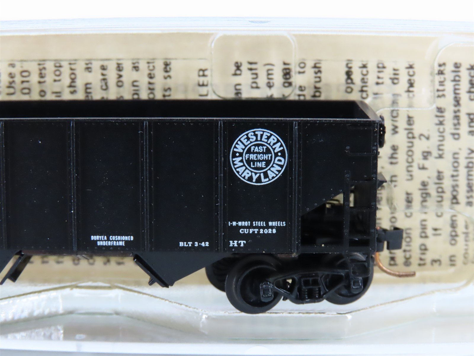 N Scale Kadee Micro-Trains MTL 56092 WM Western Maryland 33' 2-Bay Hopper #10800