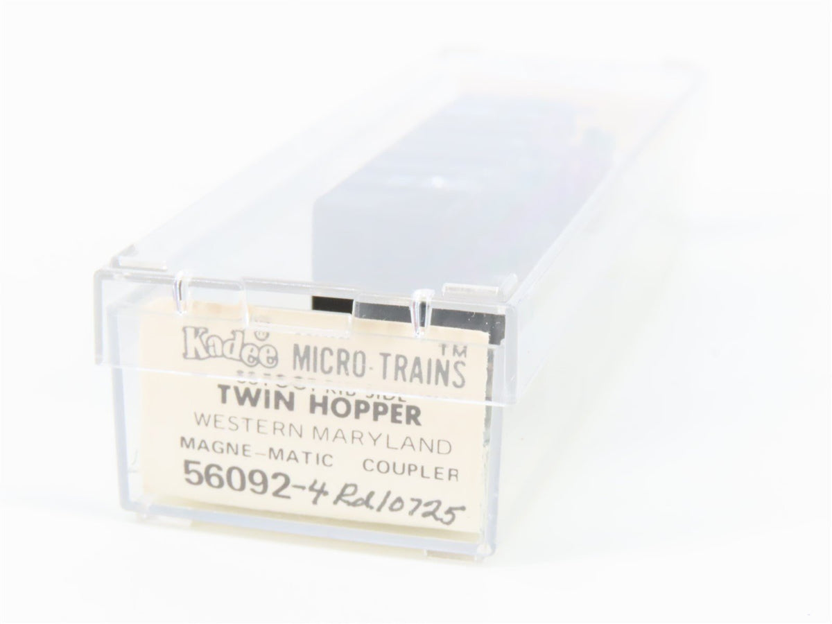 N Scale Kadee Micro-Trains MTL 56092 WM Western Maryland 33&#39; 2-Bay Hopper #10725