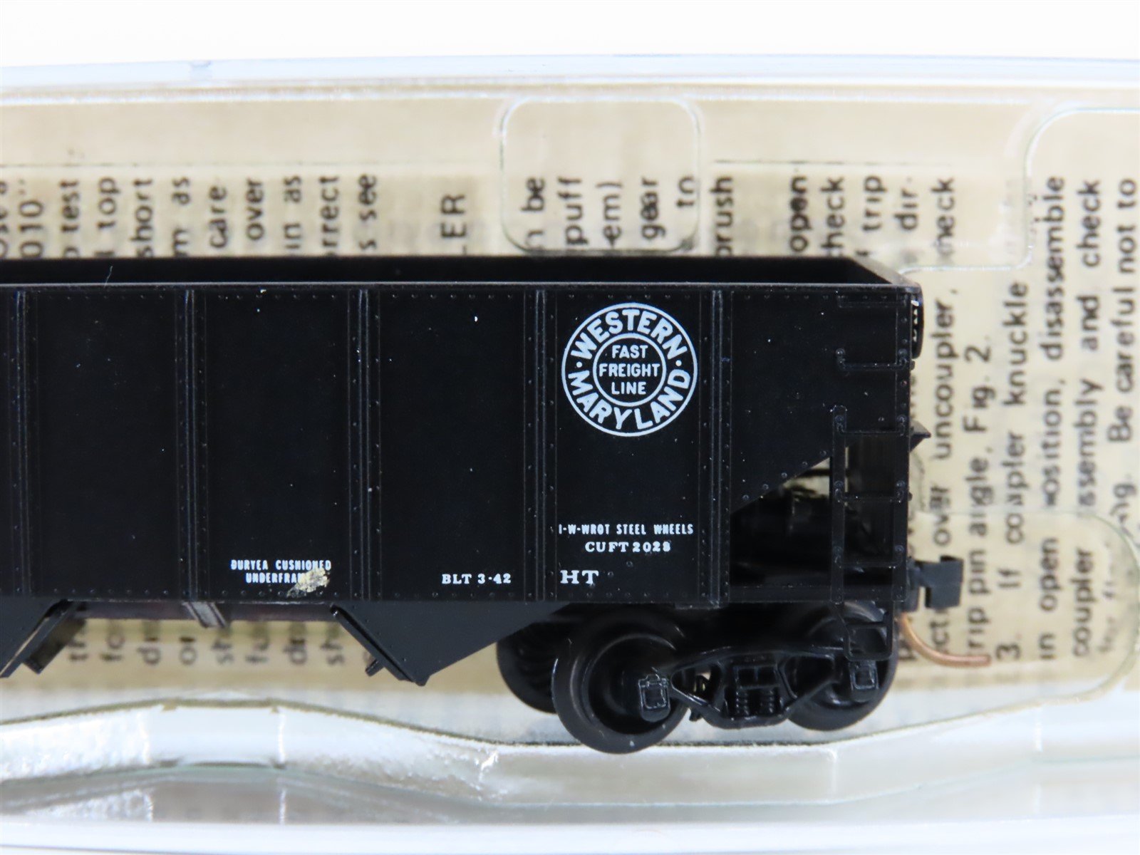 N Scale Kadee Micro-Trains MTL 56092 WM Western Maryland 33' 2-Bay Hopper #10372