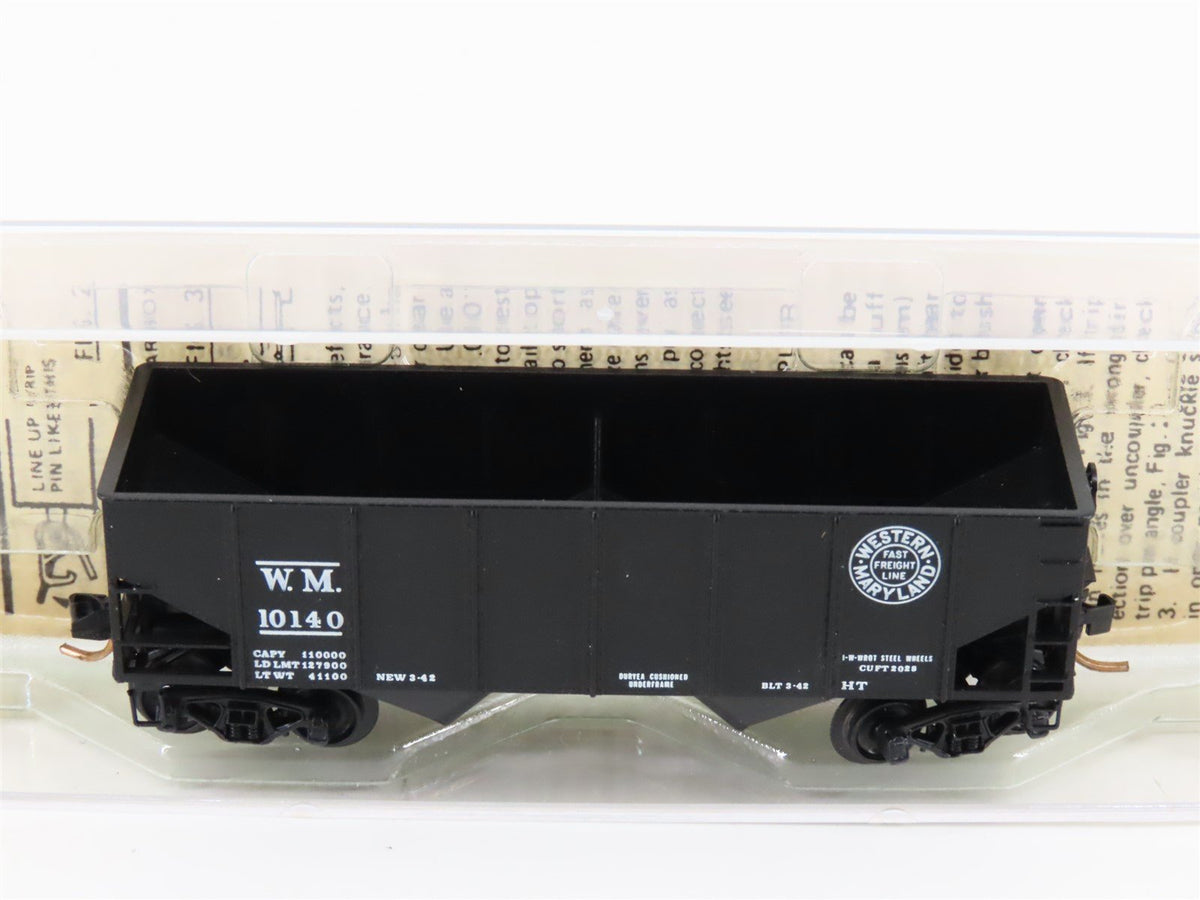 N Scale Kadee Micro-Trains MTL 56092 WM Western Maryland 33&#39; 2-Bay Hopper #10140