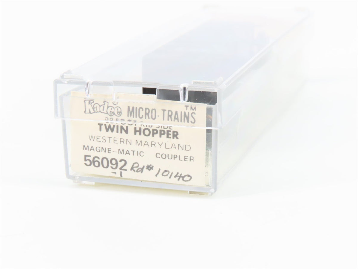 N Scale Kadee Micro-Trains MTL 56092 WM Western Maryland 33&#39; 2-Bay Hopper #10140