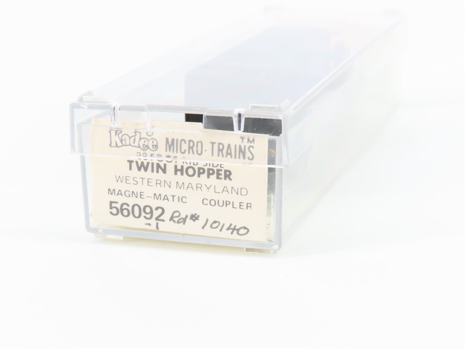 N Scale Kadee Micro-Trains MTL 56092 WM Western Maryland 33' 2-Bay Hopper #10140