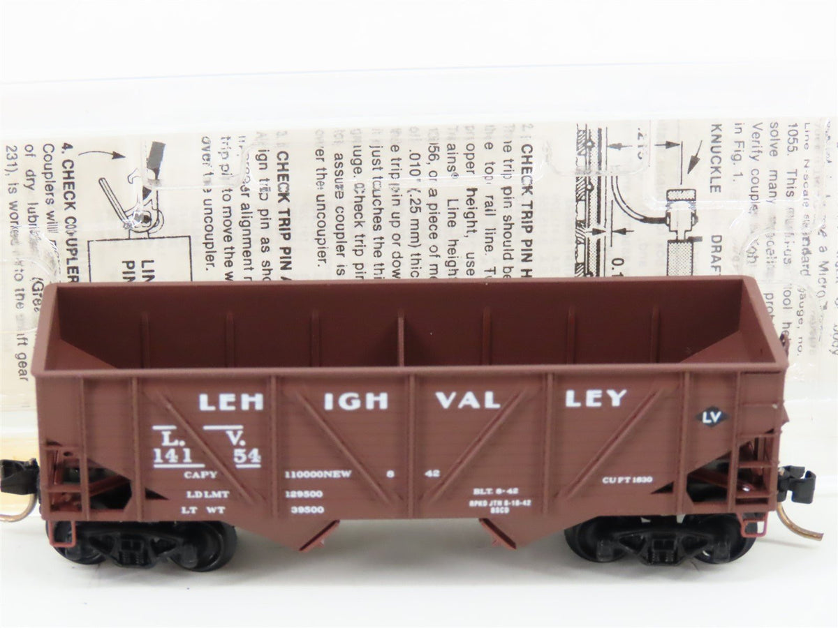 N Micro-Trains MTL 57030 LV Lehigh Valley 33&#39; 2-Bay Composite Side Hopper #14154