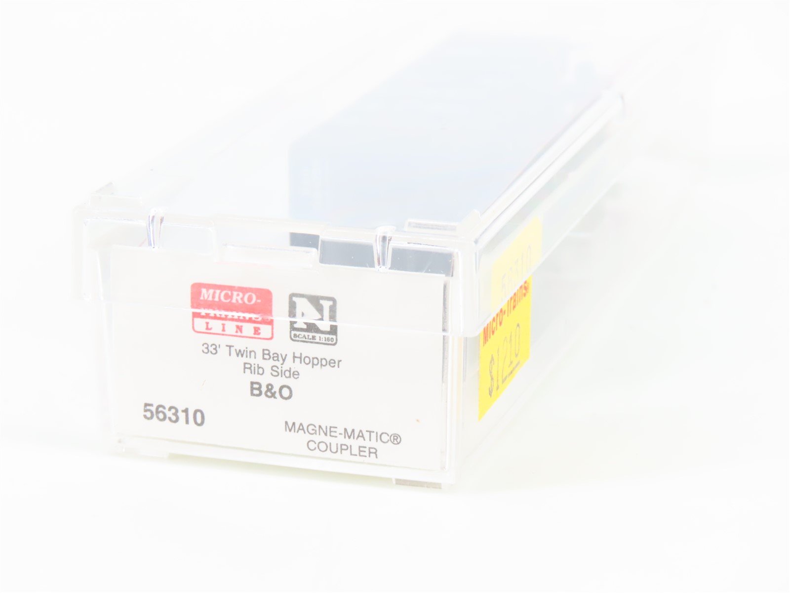 N Micro-Trains MTL 56310 B&O Baltimore & Ohio 33' 2-Bay Rib Side Hopper #324759