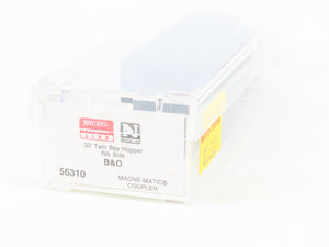 N Micro-Trains MTL 56310 B&O Baltimore & Ohio 33' 2-Bay Rib Side Hopper #324759
