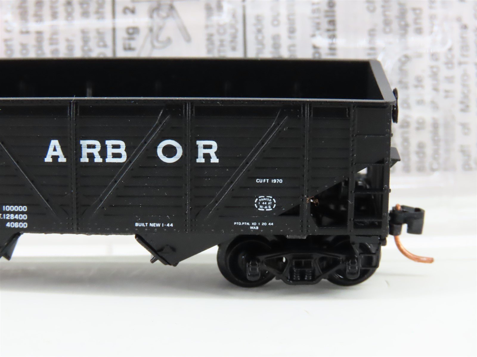 N Micro-Trains MTL 57120 AA Ann Arbor 33' 2-Bay Composite Side Hopper #30920