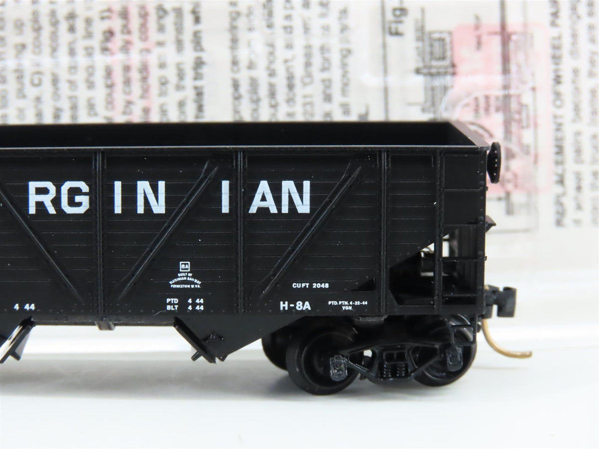 N Micro-Trains MTL 57110 VGN Virginian 33&#39; 2-Bay Composite Side Hopper #15365