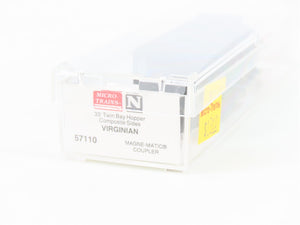 N Micro-Trains MTL 57110 VGN Virginian 33' 2-Bay Composite Side Hopper #15365
