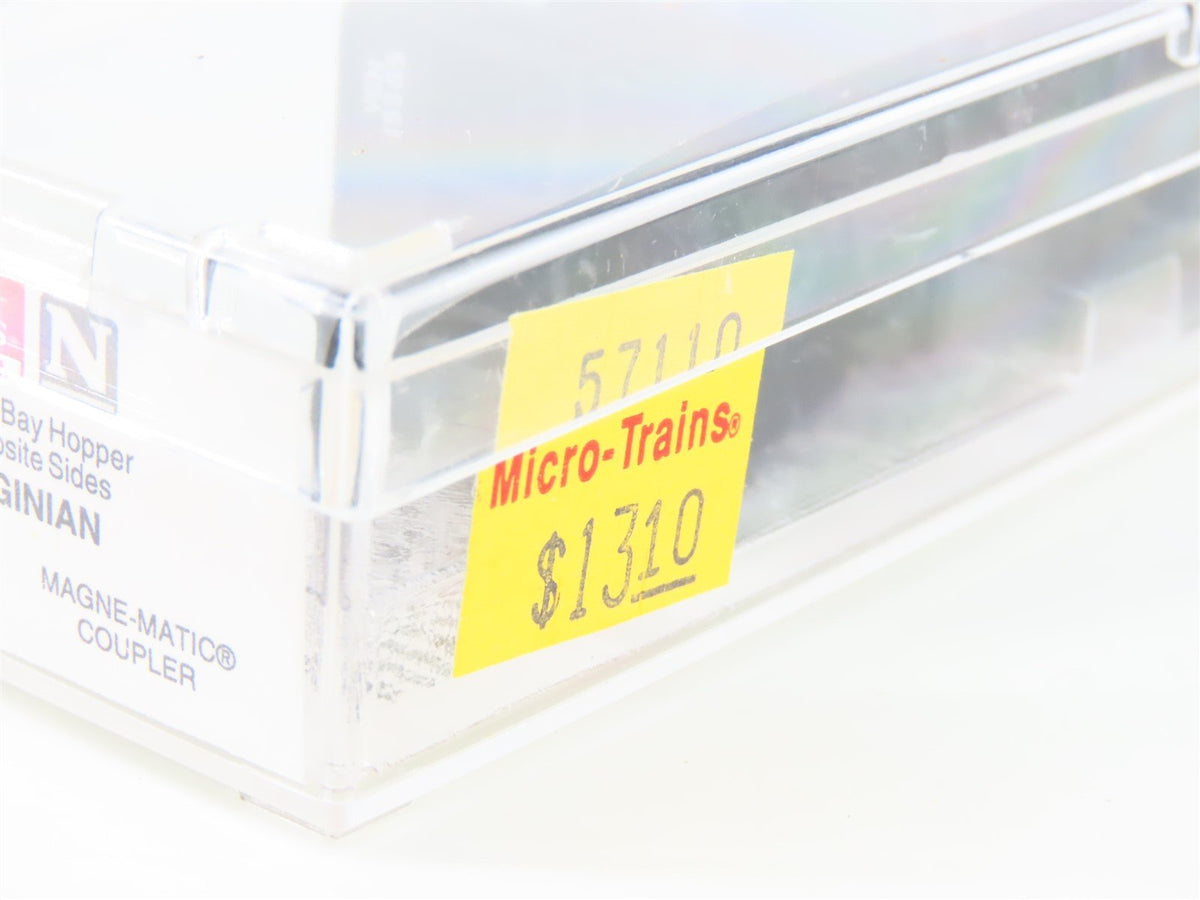N Micro-Trains MTL 57110 VGN Virginian 33&#39; 2-Bay Composite Side Hopper #15365