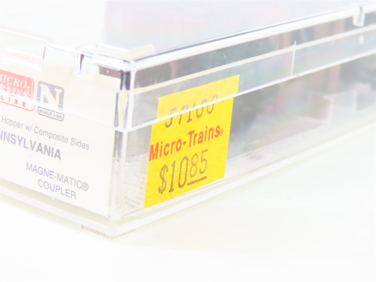 N Scale Micro-Trains MTL 57100 PRR Pennsylvania &quot;War Bonds&quot; 2-Bay Hopper #220877