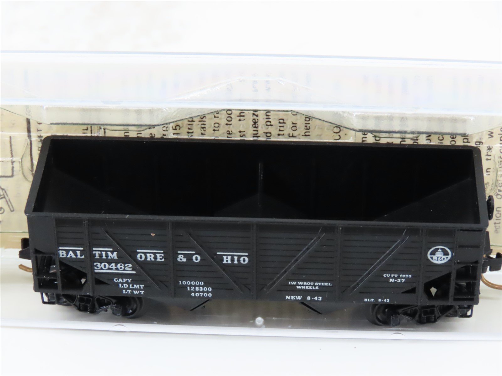 N Kadee Micro-Trains MTL 57080 B&O Baltimore & Ohio 33' 2-Bay Hopper #30462