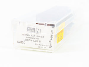 N Micro-Trains MTL 57030 LV Lehigh Valley 33' 2-Bay Composite Side Hopper #14500