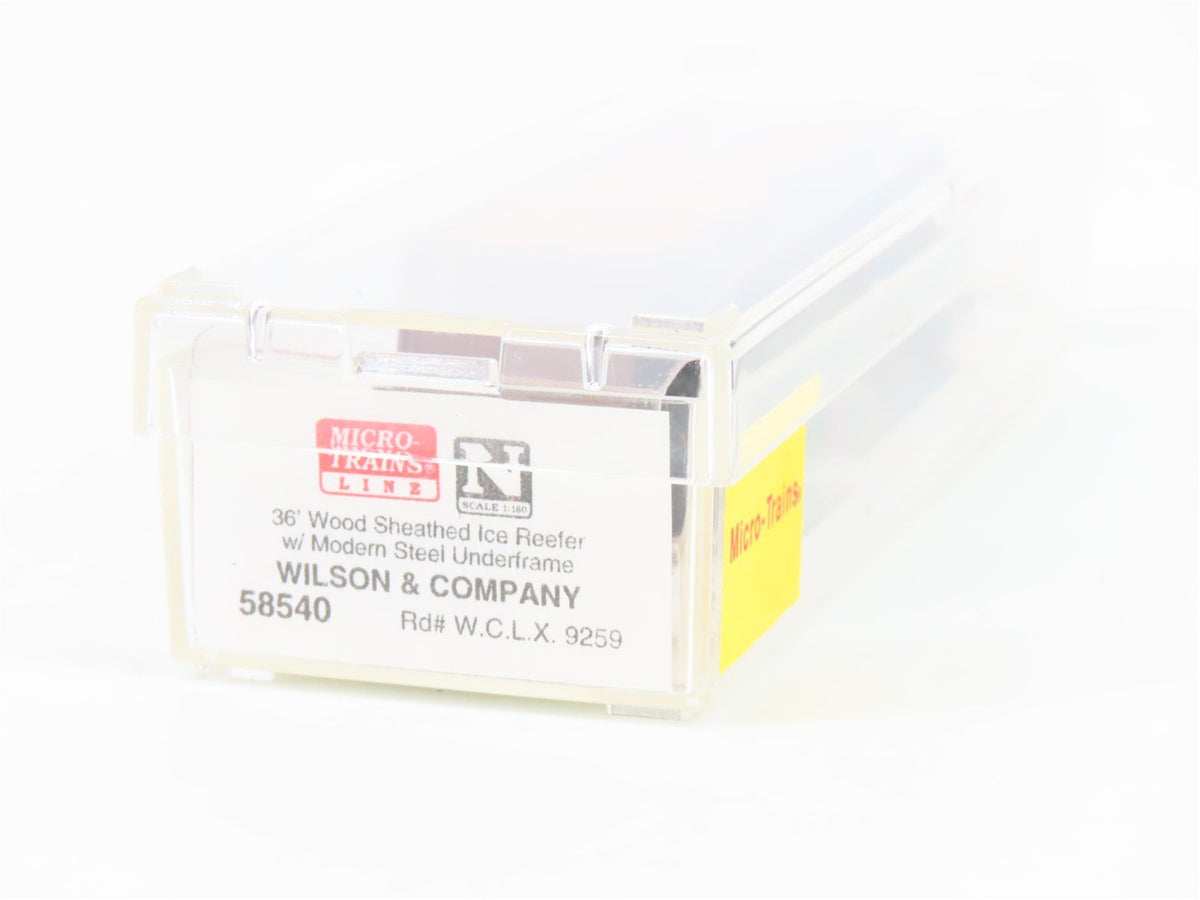 N Scale Micro-Trains MTL 58540 WCLX Wilson Car Lines 36&#39; Ice Reefer #9259