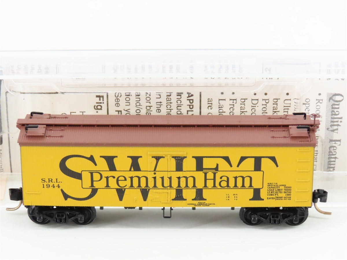 N Scale Micro-Trains MTL 58510 SRL Swift &quot;Premium Ham&quot; 36&#39; Ice Reefer #1944