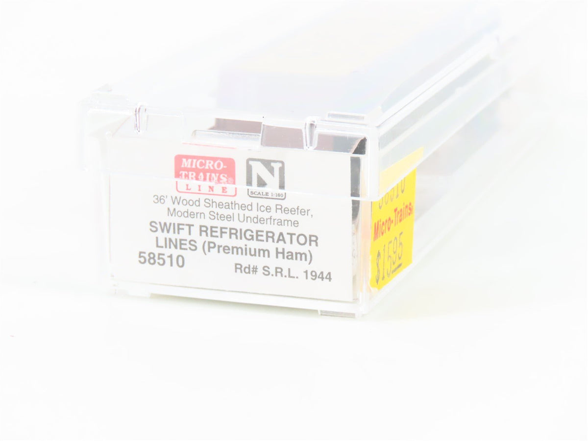N Scale Micro-Trains MTL 58510 SRL Swift &quot;Premium Ham&quot; 36&#39; Ice Reefer #1944