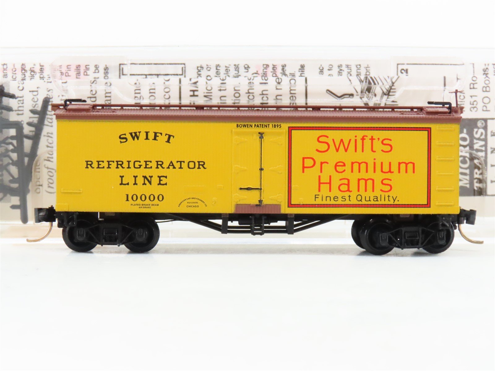 N Scale Micro-Trains MTL 58070 Swift "Premium Hams" 36' Ice Reefer #10000